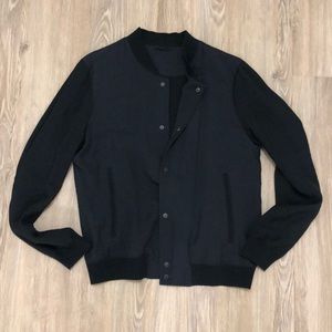 All saints bomber cardigan... navy/black